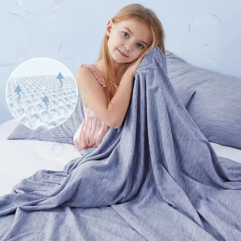 Adult and children's hot sleep cooling blanket summer air conditioning cooling blanket double-layer design cooling blanket
